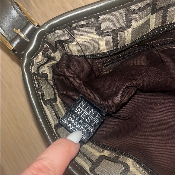 Nine West Stylish Brown Patterned Shoulder Bag (READ DESCRIPTION) - Picture 15 of 15